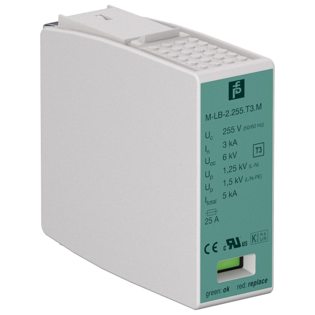 M-LB-2.255.T3.M 型 1 通道浪涌保护隔离器用保护模块